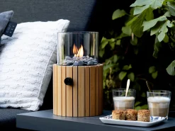 Cosiscoop Timber round gaslantaarn ø 18cm (h:30cm)
