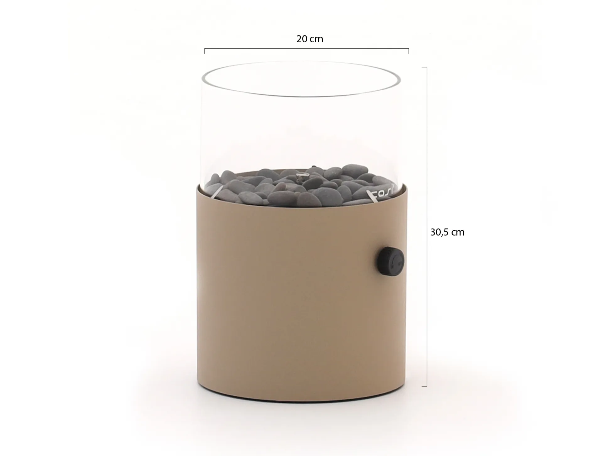 Cosiscoop XL gaslantaarn ø20cm (h:30,5cm)