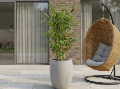 Designplants/Luca Lifestyle Japanse Bamboe kunstplant (h:120cm) met Grigio Tall Balloon bloempot
