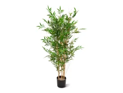 Designplants/Luca Lifestyle Japanse Bamboe kunstplant (h:120cm) met Grigio Tall Balloon bloempot