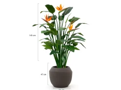 Designplants/Luca Lifestyle Strelitzia kunstplant (h:145cm) met Ruvido Combi bloempot