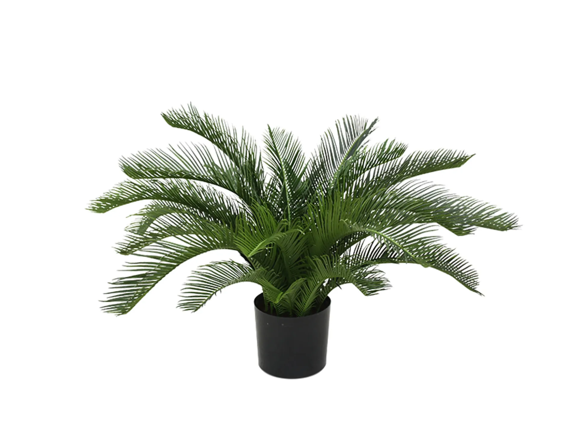 Designplants/Luca Lifestyle Cycas palm kunstplant (h:60cm) met Terreno Tall Balloon bloempot