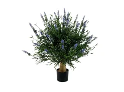 Designplants/Luca Lifestyle Lavendel bol kunstplant (h:60cm) met Grigio Tall Balloon bloempot