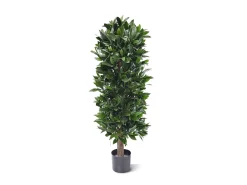 Designplants/Luca Lifestyle Laurier kolom kunstplant (h:125cm) met Terreno New Egg bloempot
