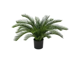 Designplants/Luca Lifestyle Cycas palm kunstplant (h:60cm) met Bordo Balloon bloempot