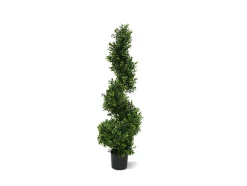 Designplants/Luca Lifestyle Buxus spiraal kunstboom (h:100cm) met Bordo Balloon bloempot