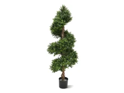 Designplants/Luca Lifestyle Buxus spiraal kunstboom (h:140cm) met Terreno Tall Balloon bloempot