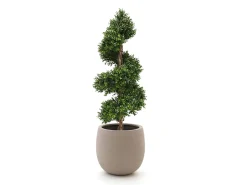 Designplants/Luca Lifestyle Buxus spiraal kunstboom (h:140cm) met Terreno Tall Balloon bloempot
