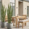 Designplants/Luca Lifestyle Rietgras kunstplant (h:100cm) met Bordo Balloon bloempot