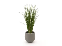 Designplants/Luca Lifestyle Gras kunstplant (h:80cm) met Bordo Balloon bloempot