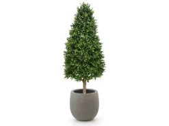 Designplants/Luca Lifestyle Buxus tower kunstplant (h:140cm) met Grigio Balloon bloempot