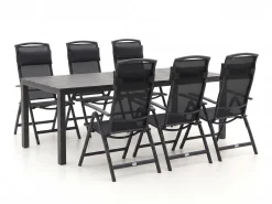 Forza Capri/Menzano 220cm dining tuinset 7-delig verstelbaar