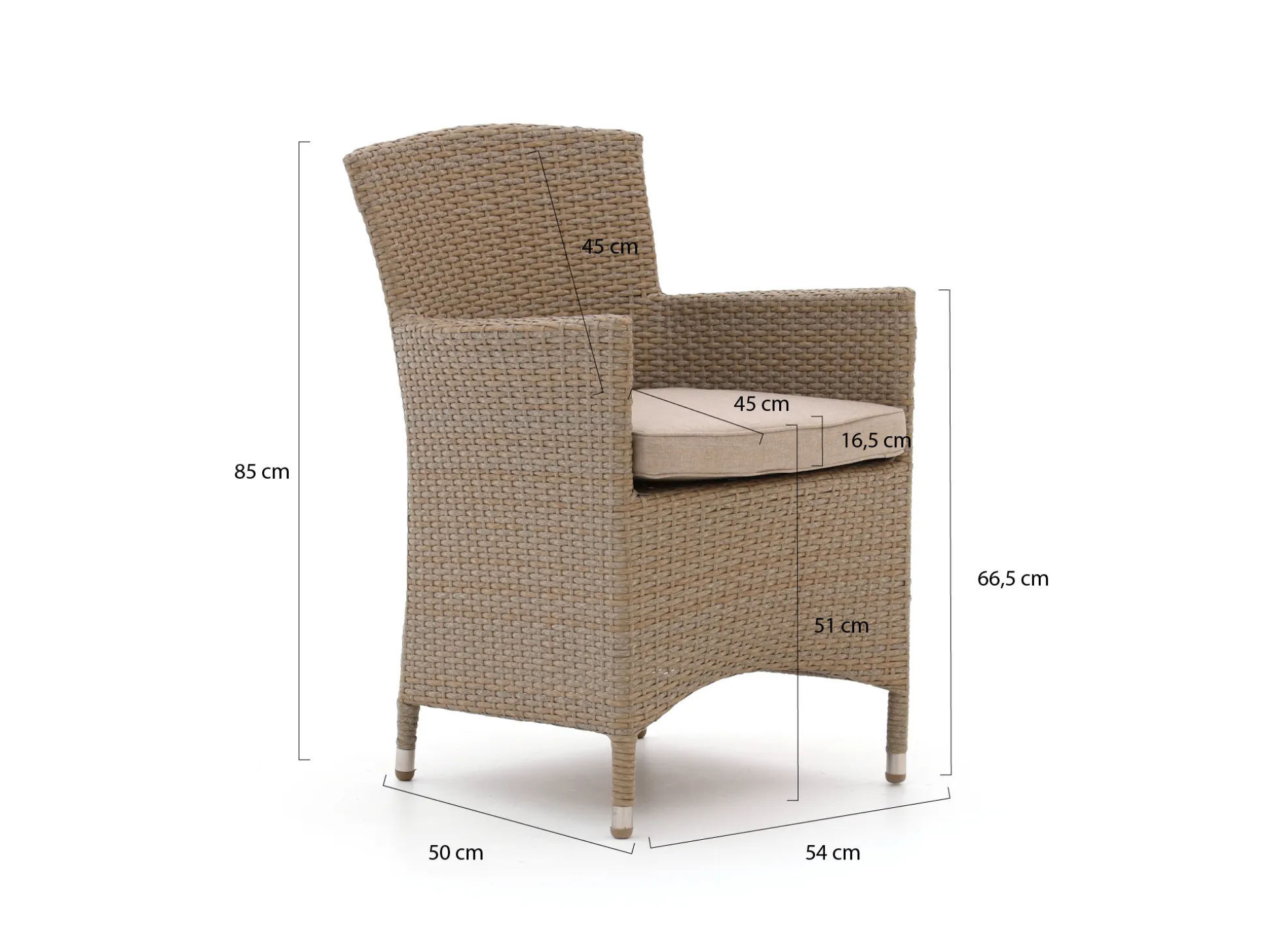 Forza Cecita/Fidenza 160cm dining tuinset 5-delig