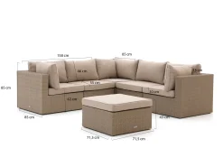 Forza Cecita hoek loungeset 6-delig 5-zits