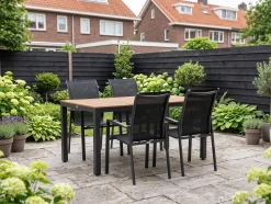 Forza Centallo/Fidenza 160cm dining tuinset 5-delig stapelbaar