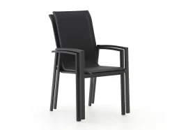 Forza Centallo/Fidenza 160cm dining tuinset 5-delig stapelbaar