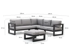 Forza Citerna hoek loungeset 4-delig