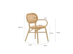 Forza Idrea dining tuinstoel stapelbaar