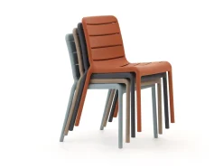 Forza Narni/Canzo ø80cm dining tuinset 5-delig stapelbaar