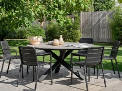 Forza Narni/Fidenza ø149cm dining tuinset 7-delig stapelbaar