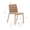 Forza Narni/ROUGH-K ø115cm dining tuinset 5-delig stapelbaar