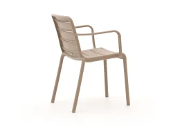 Forza Narni/ROUGH-K ø 115cm dining tuinset 5-delig stapelbaar
