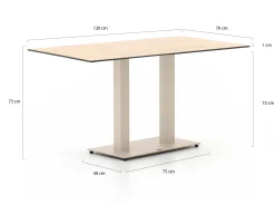 Forza Orta tuintafel 120x70x73cm