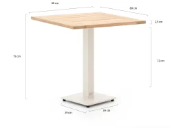 Forza Orta tuintafel 80x80x75cm