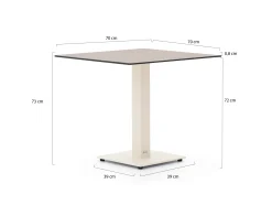 Forza Orta tuintafel 70x70x73cm