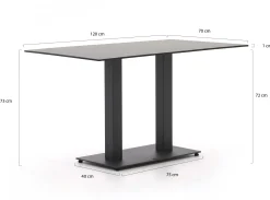 Forza Orta tuintafel 120x70x73cm
