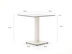 Forza Orta tuintafel 70x70x73cm