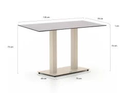 Forza Orta tuintafel 120x70x73cm
