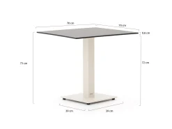 Forza Orta tuintafel 70x70x73cm