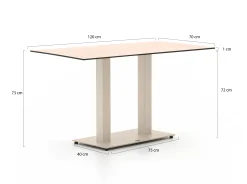 Forza Orta tuintafel 120x70x73cm