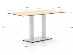 Forza Orta tuintafel 120x70x73cm