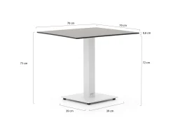 Forza Orta tuintafel 70x70x73cm