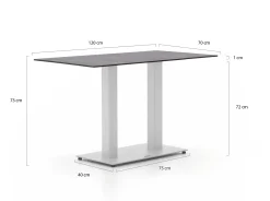 Forza Orta tuintafel 120x70x73cm