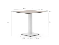 Forza Orta tuintafel 70x70x73cm