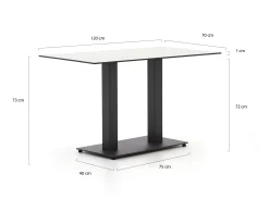 Forza Orta tuintafel 120x70x73cm
