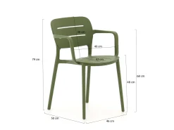 Forza Pazzia dining tuinstoel stapelbaar
