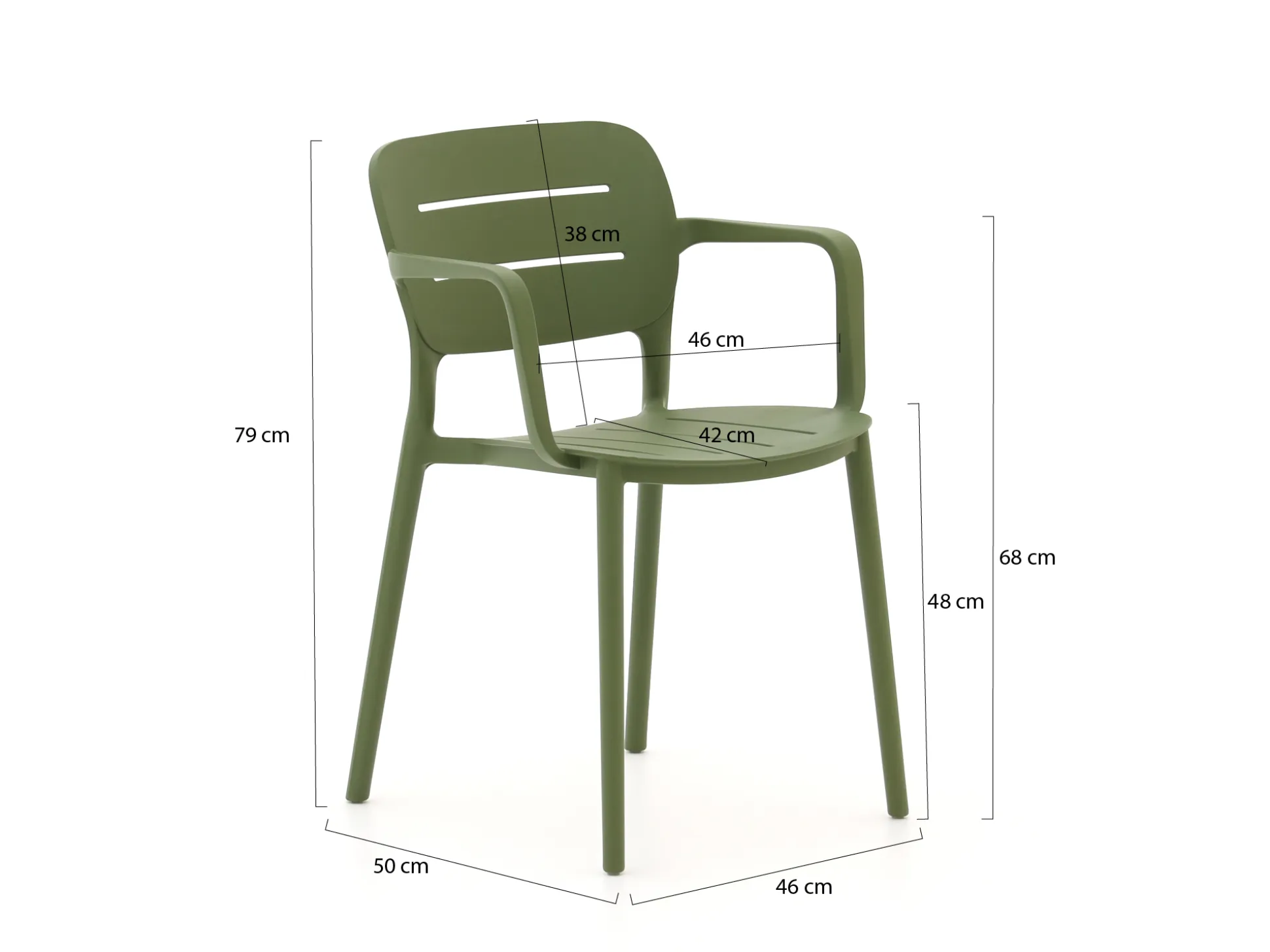 Forza Pazzia dining tuinstoel stapelbaar