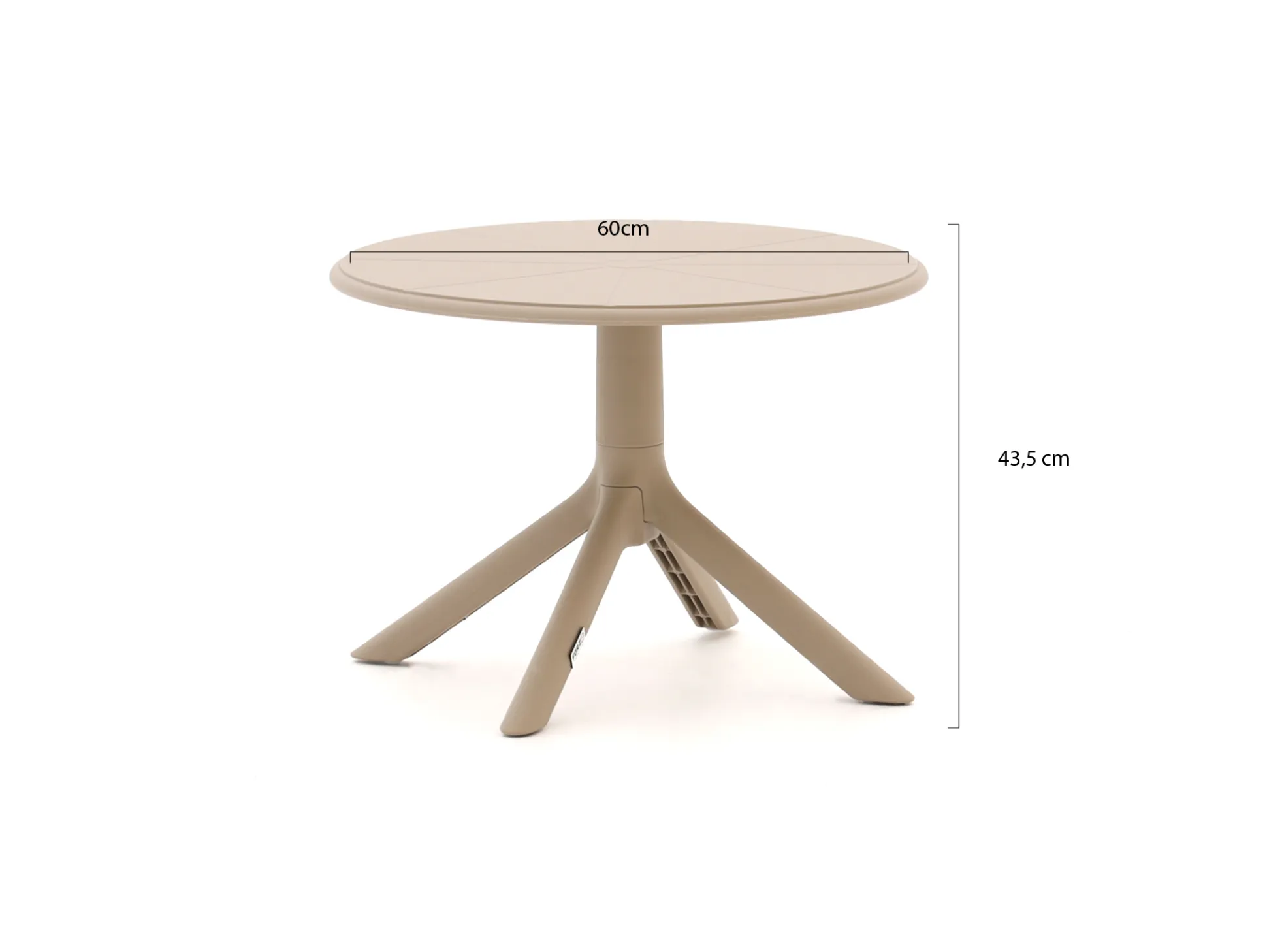 Forza Rieti lounge tuintafel ø60cm (h:43,5cm)