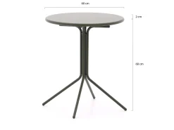 Forza Ripi/Aziano ø 60cm balkonset 3-delig stapelbaar