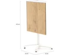 Forza Ripi/Canzo 70cm dining tuinset 3-delig stapelbaar inklapbaar