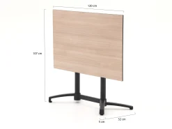 Forza Ripi/Canzo 140cm dining tuinset 5-delig stapelbaar inklapbaar
