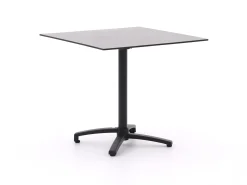 Forza Ripi/Canzo 80cm dining tuinset 5-delig stapelbaar inklapbaar