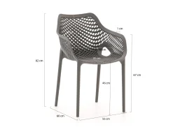 Forza Ripi dining tuinstoel stapelbaar