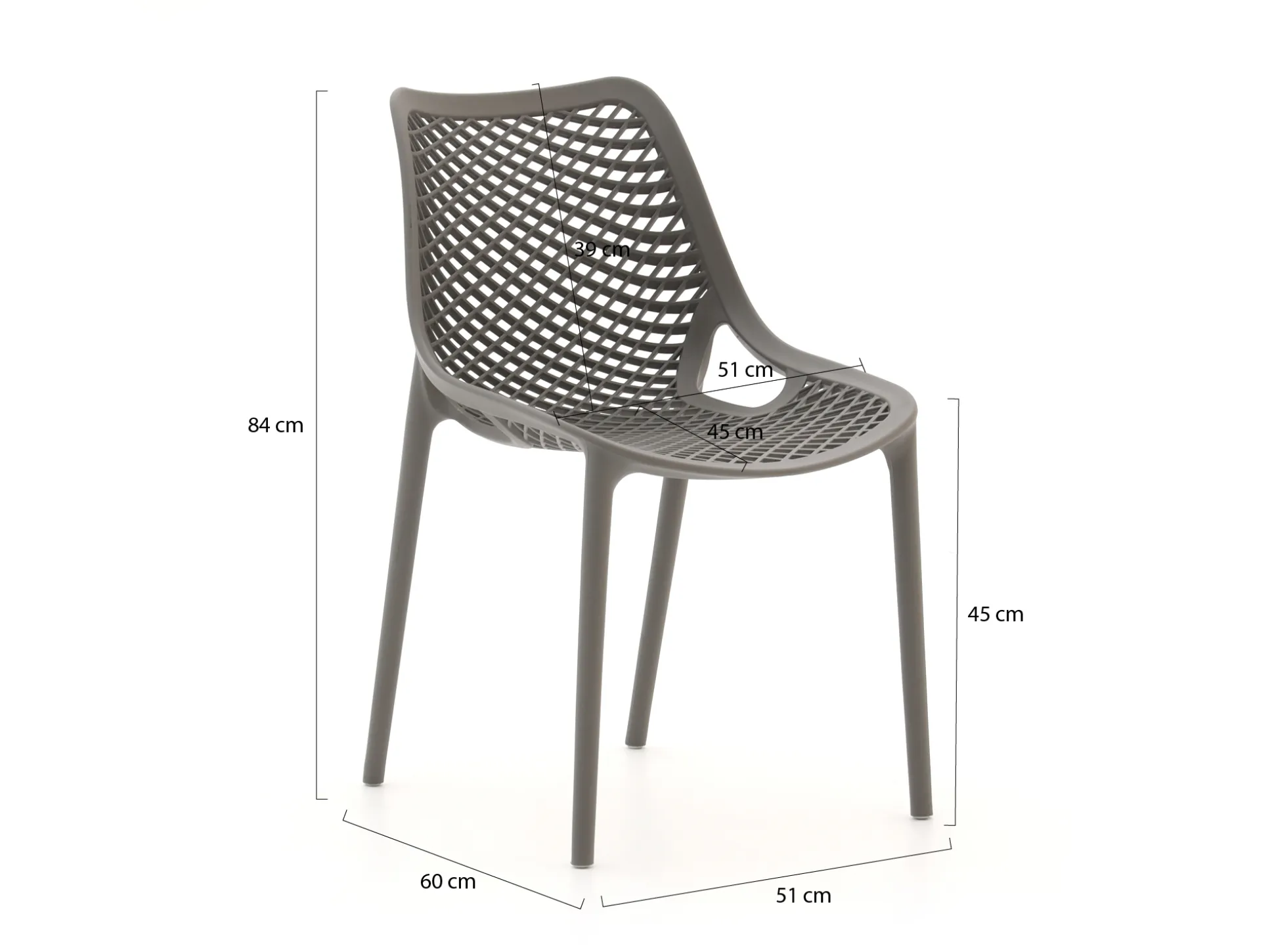 Forza Ripi dining tuinstoel stapelbaar