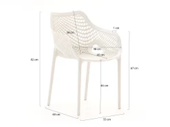Forza Ripi dining tuinstoel stapelbaar