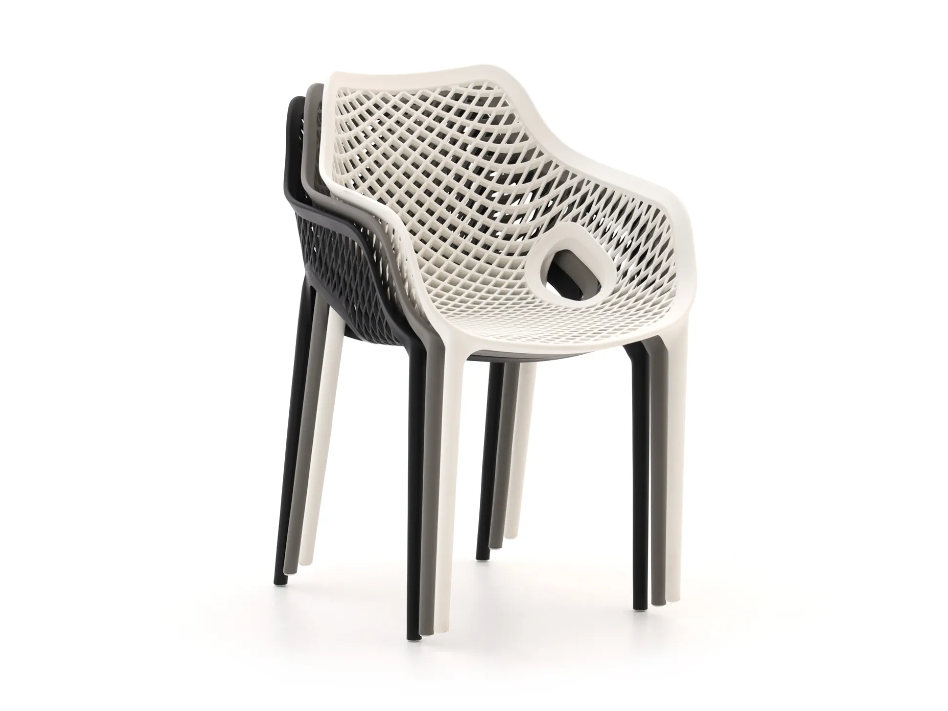 Forza Ripi/Fidenza ø149cm dining tuinset 7-delig stapelbaar